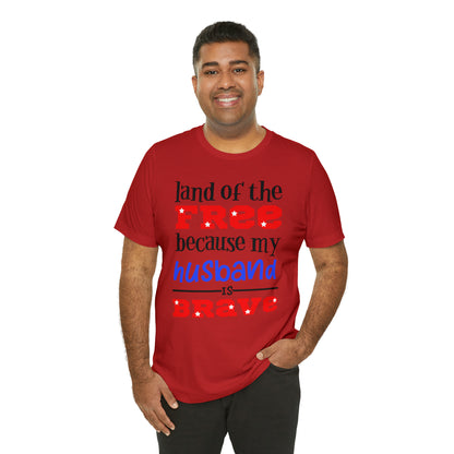 U.S.A the Land of the free Husband T-Shirt