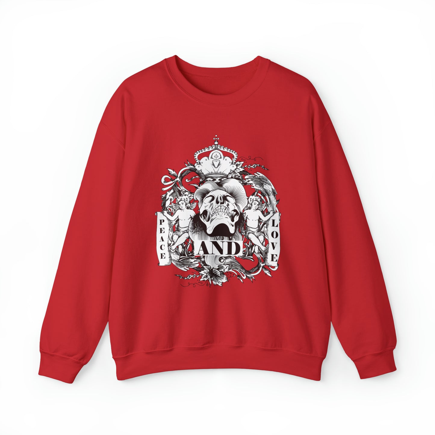 Peace and Love Demon to Angels Crewneck Sweatshirt