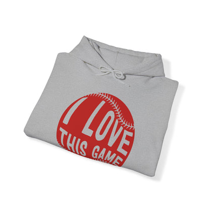 I Love This Game Baseball Hoodie