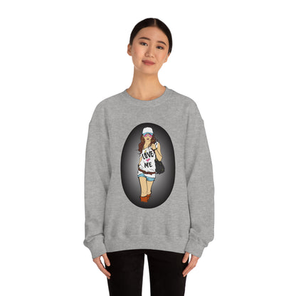 Love Me Lady Crewneck Sweatshirt