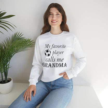 Grandma Favorite Soccer Player Crewneck Sweatshirt