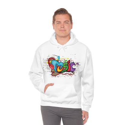 Music colorful graffiti Hoodie