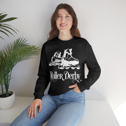 Roller_Derby Crewneck Sweatshirt