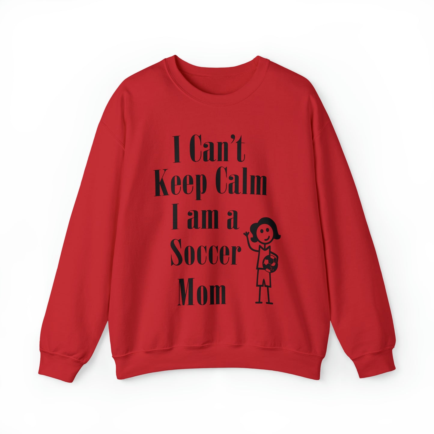 I can't keep calm I'm a soccer mom Crewneck Sweatshirt