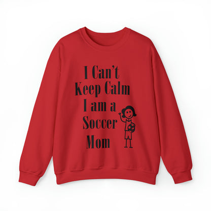 I can't keep calm I'm a soccer mom Crewneck Sweatshirt