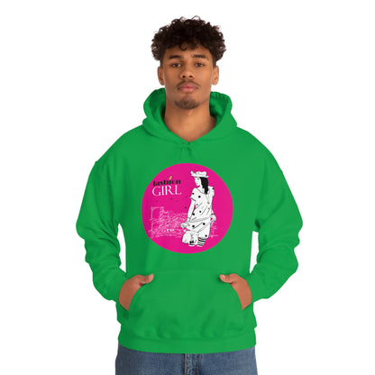 Pink Fashion girl Hoodie