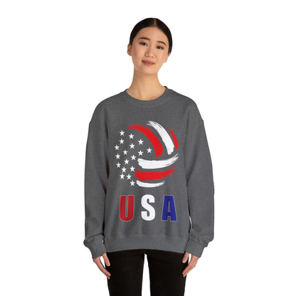 USA Volleyball Flag Crewneck Sweatshirt