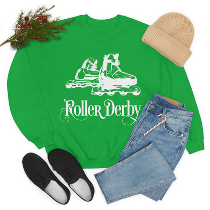 Roller_Derby Crewneck Sweatshirt