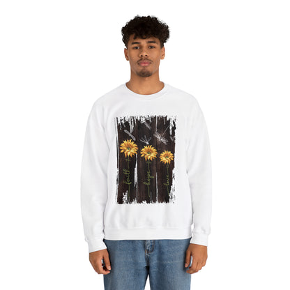 Sunflowers Faith hope love Crewneck Sweatshirt