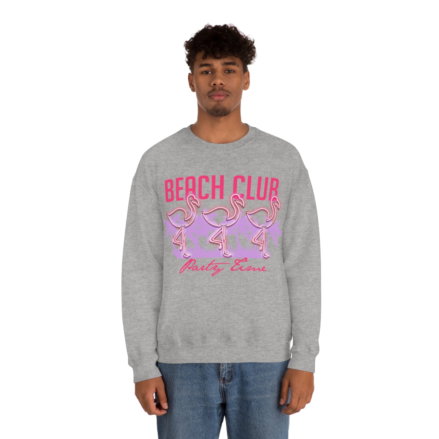 Beach Club Party Time Crewneck Sweatshirt