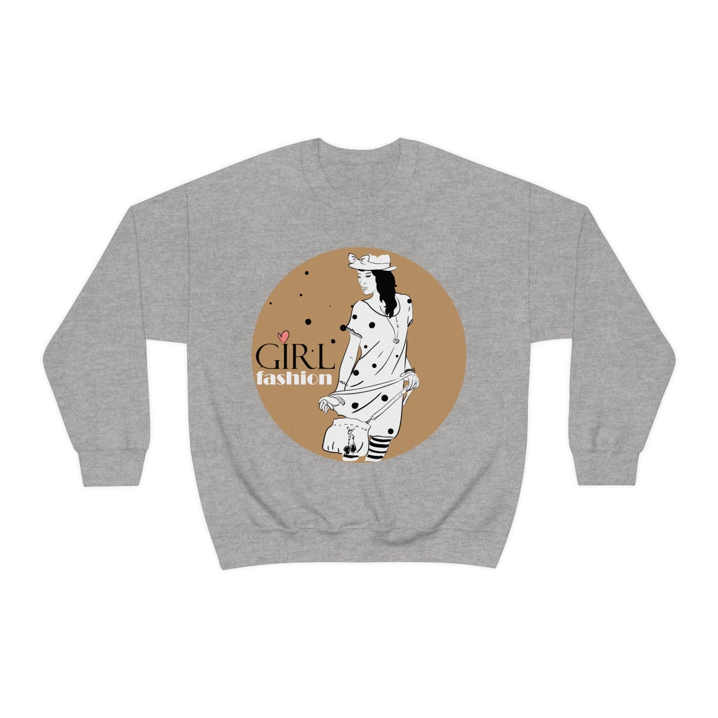 Polka dot Girl fashion Crewneck Sweatshirt