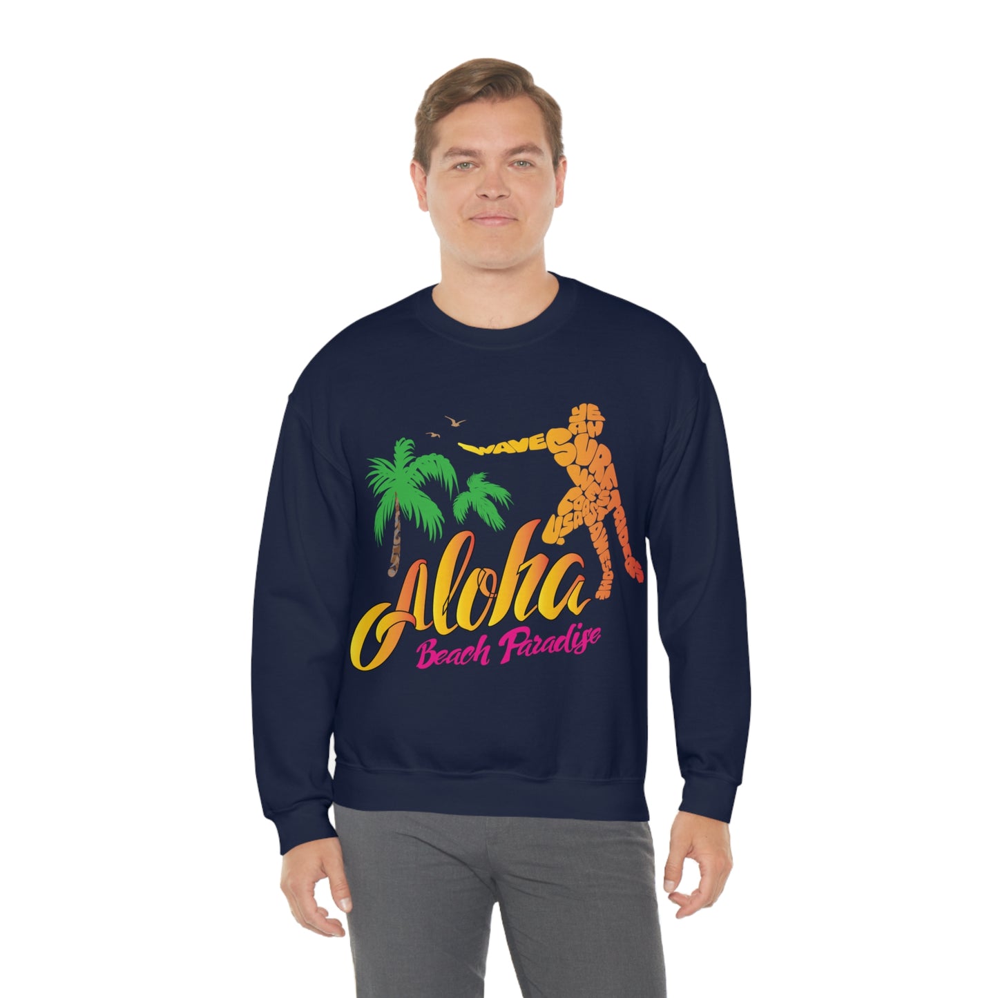 Aloha Beach Paradise Crewneck Sweatshirt