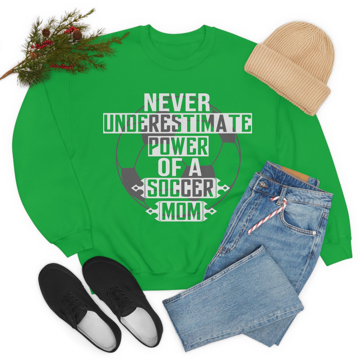 Power of a Soccer mom Crewneck Sweatshirt