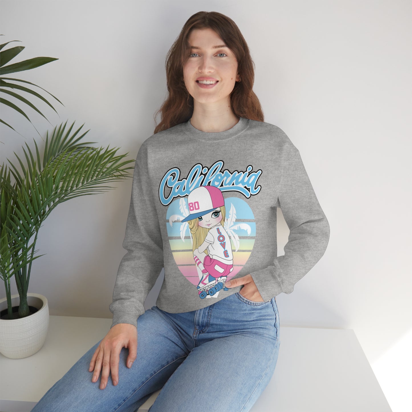 Love for California Crewneck Sweatshirt