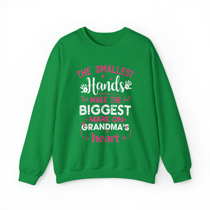 Biggest mark on grandmas heart Crewneck Sweatshirt