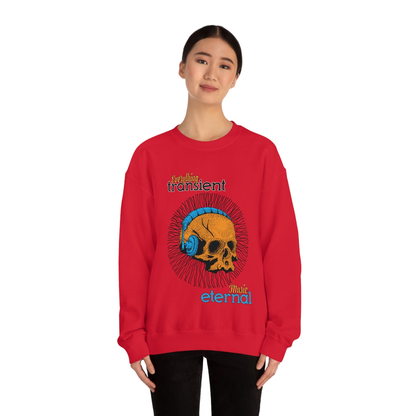 Everything transient_Music eternal Crewneck Sweatshirt