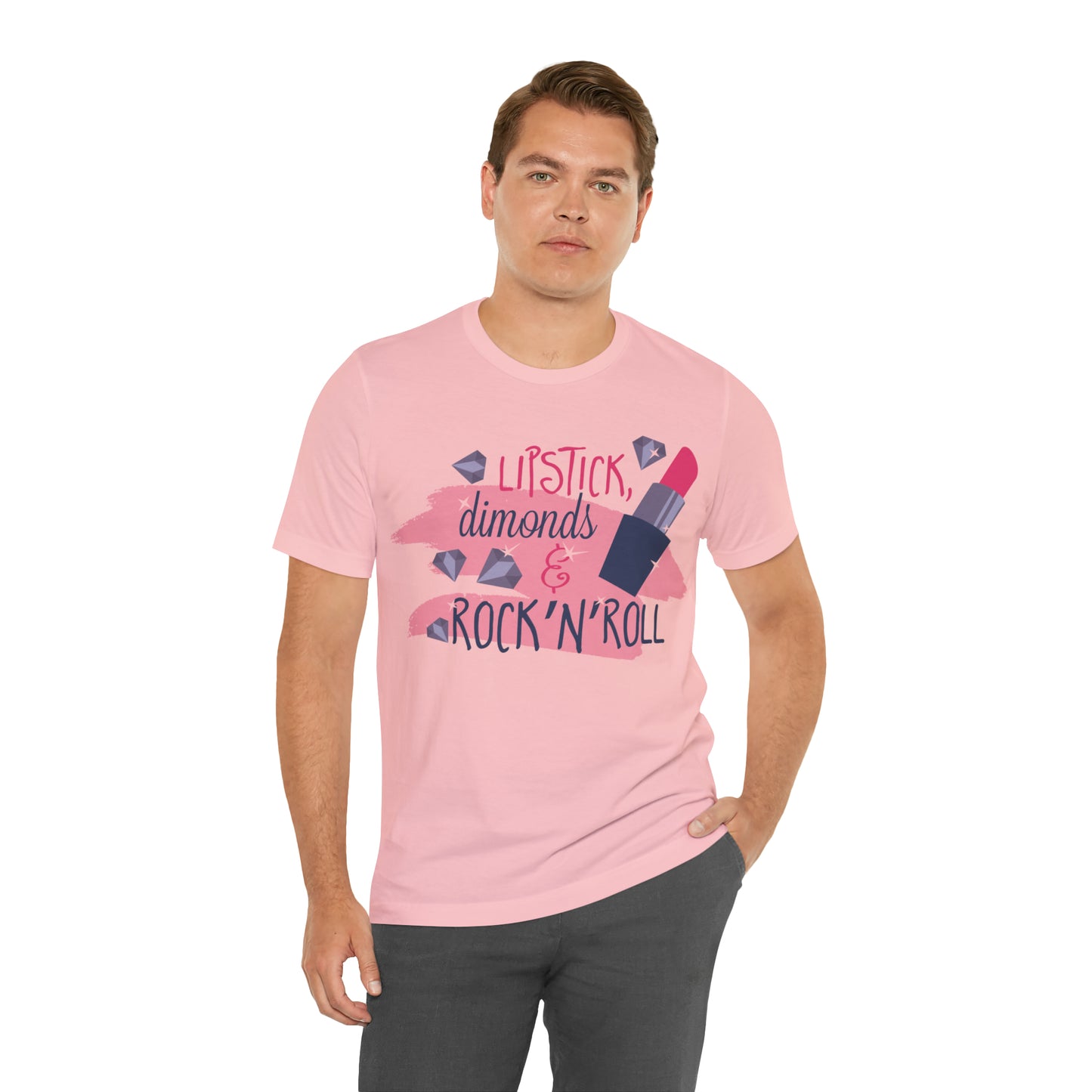 Lipstick-Diamonds and Rock & Roll T-Shirt