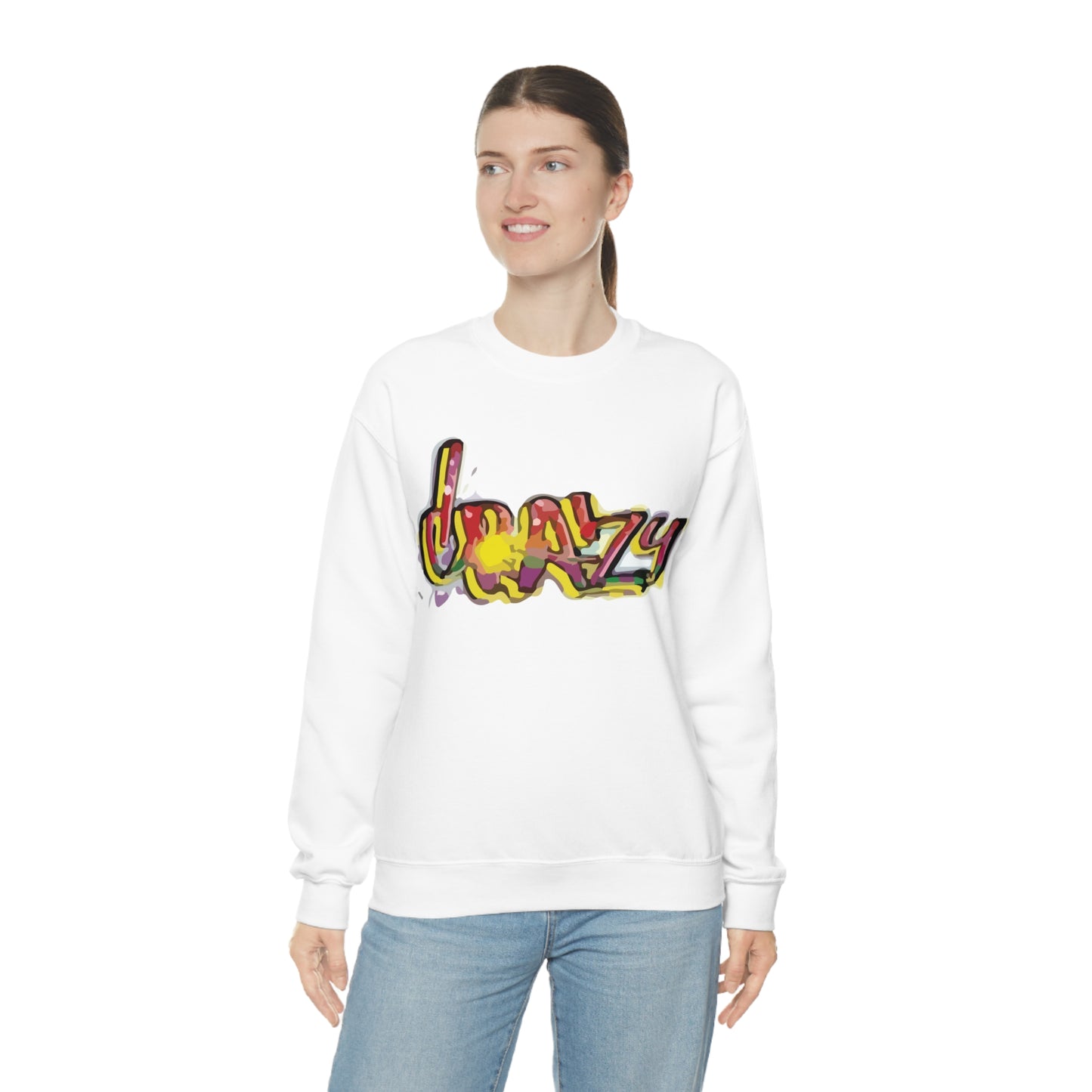 Crazy graffiti Crewneck Sweatshirt