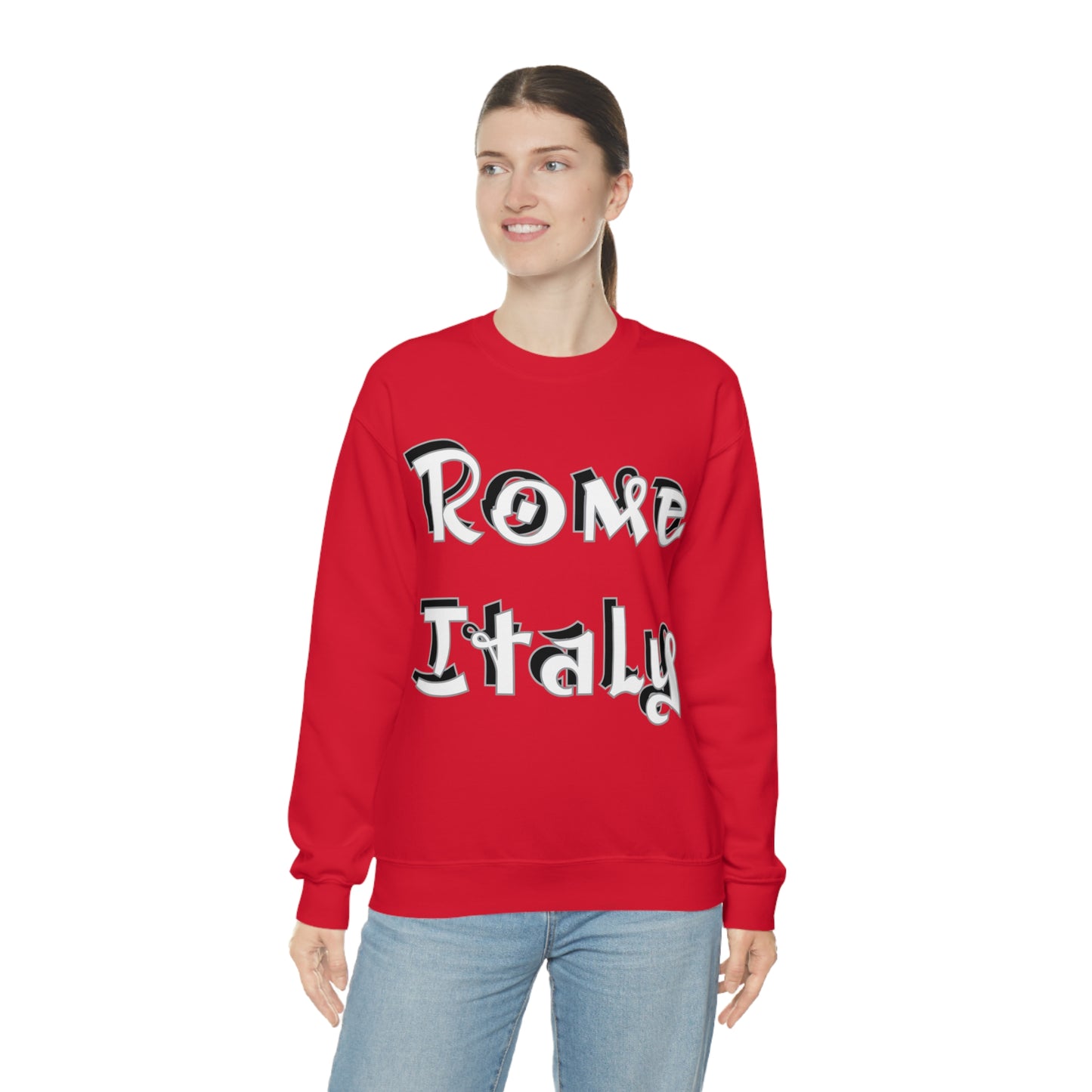 Rome Italy Graffiti Crewneck Sweatshirt