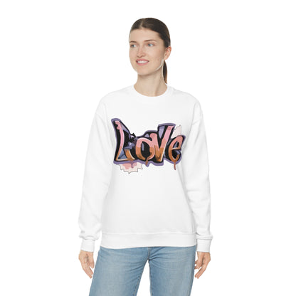 Cool love graffiti Crewneck Sweatshirt