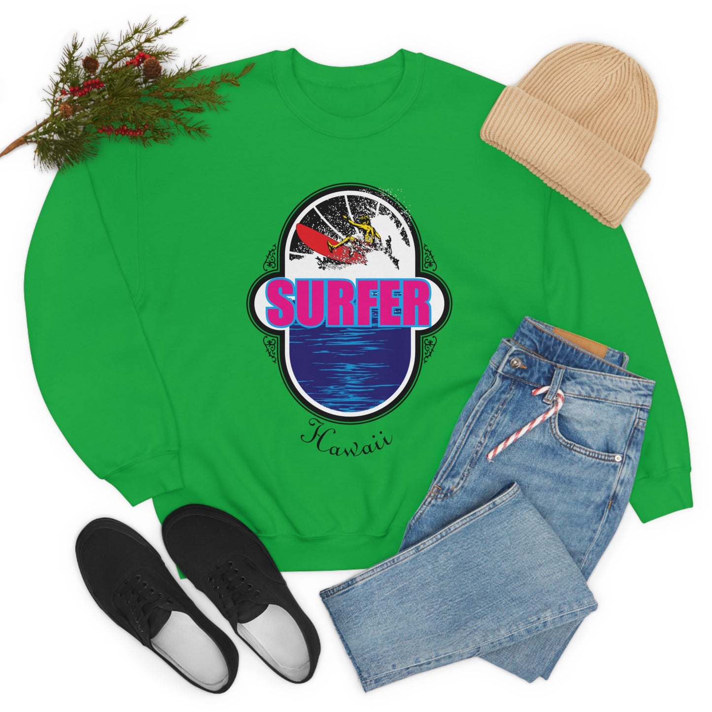 A Surfer Mind Crewneck Sweatshirt