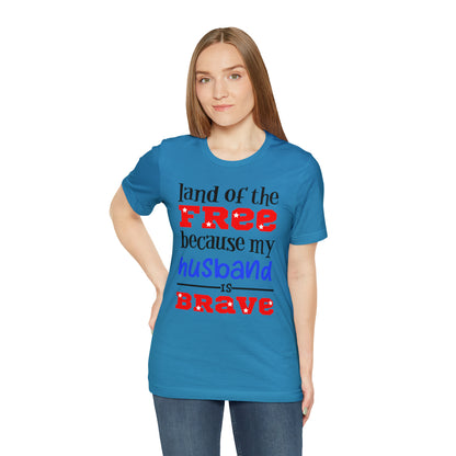 U.S.A the Land of the free Husband T-Shirt