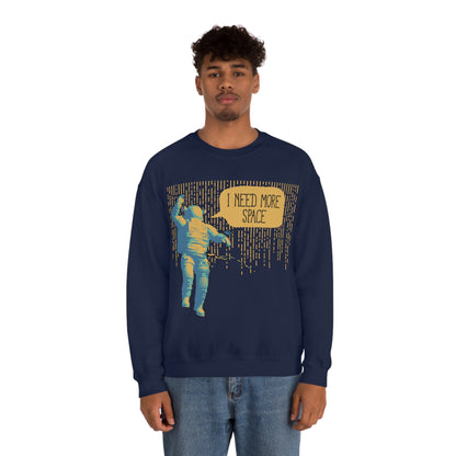 I need more_Space Crewneck Sweatshirt