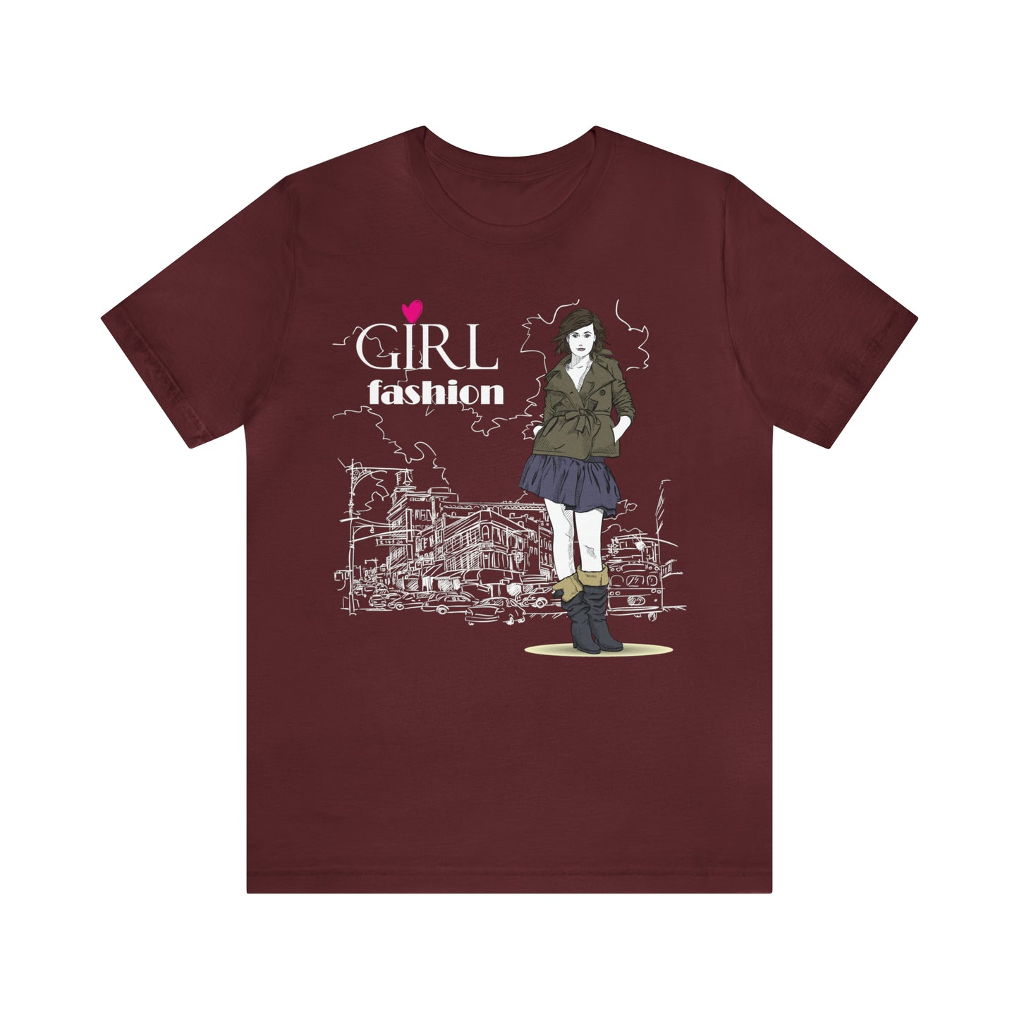 Girl with fashion T-Shirt