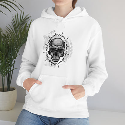 Skull Chain Splatter Hoodie