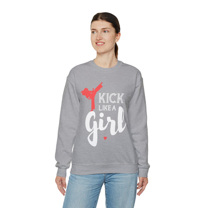 Kick Like A Girl Crewneck Sweatshirt