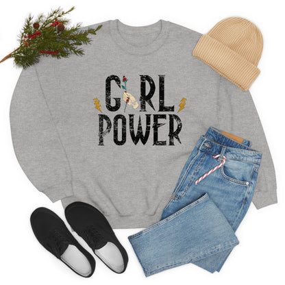 Girl Power Rocks Crewneck Sweatshirt