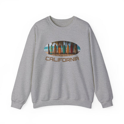 California beautiful surfer beach Crewneck Sweatshirt