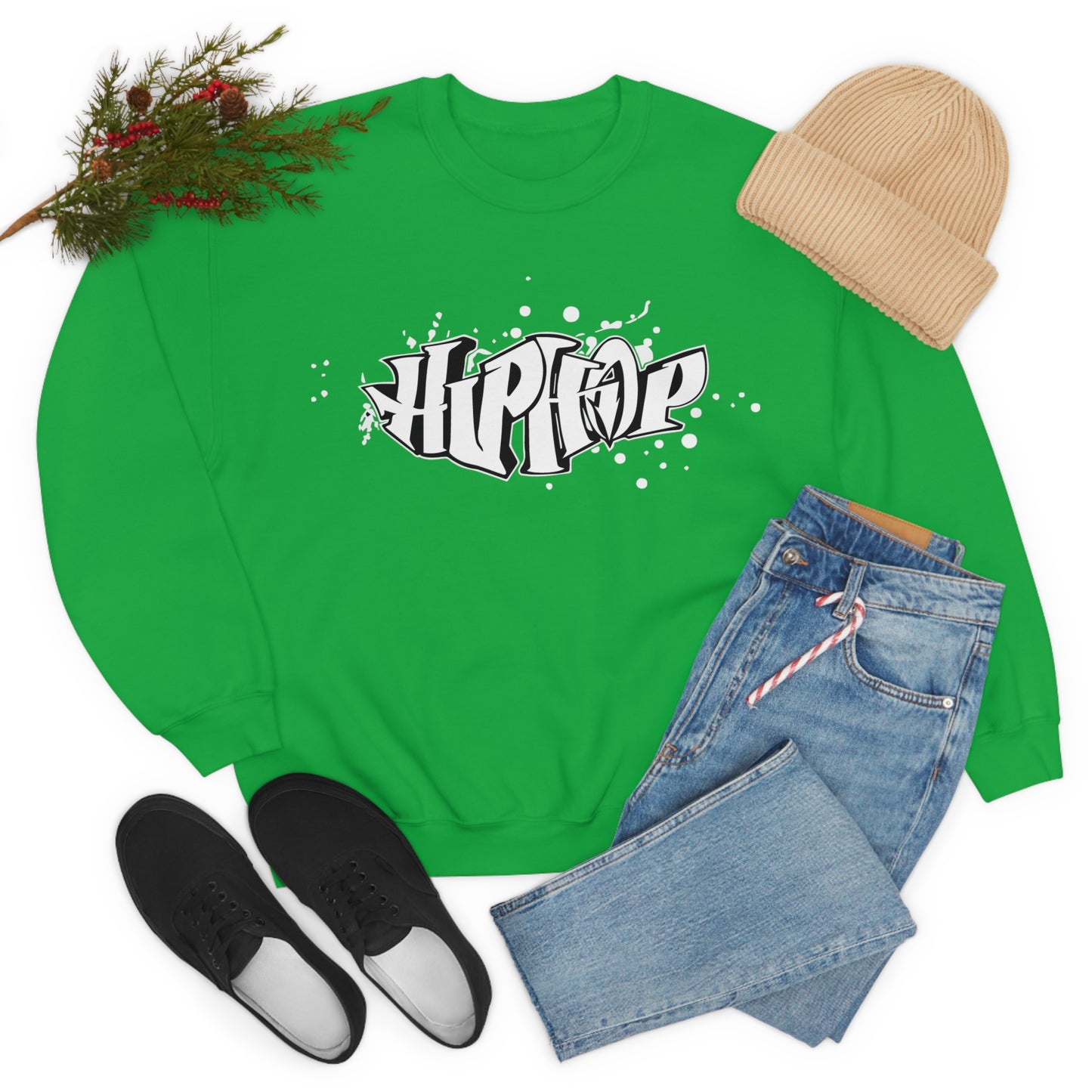 Hip Hop graffiti Crewneck Sweatshirt