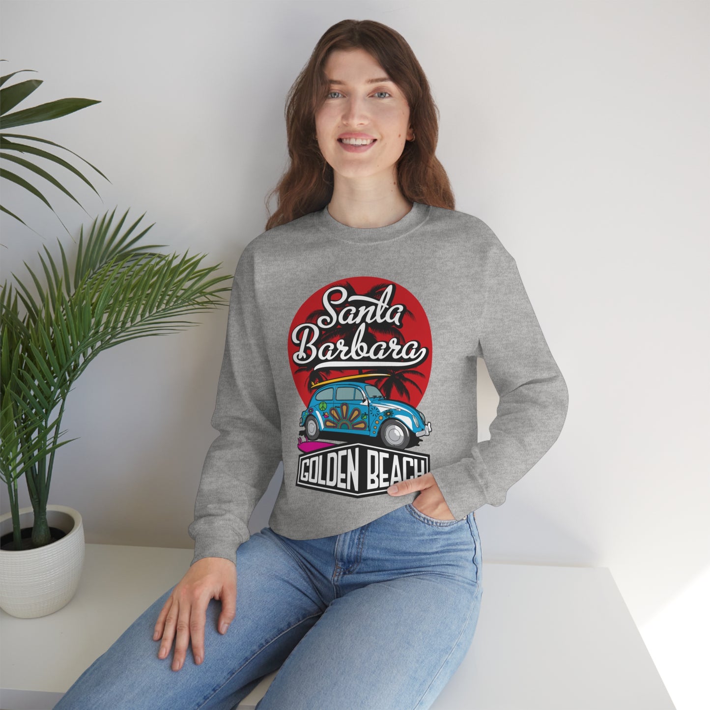 Golden Beach Buggy Crewneck Sweatshirt