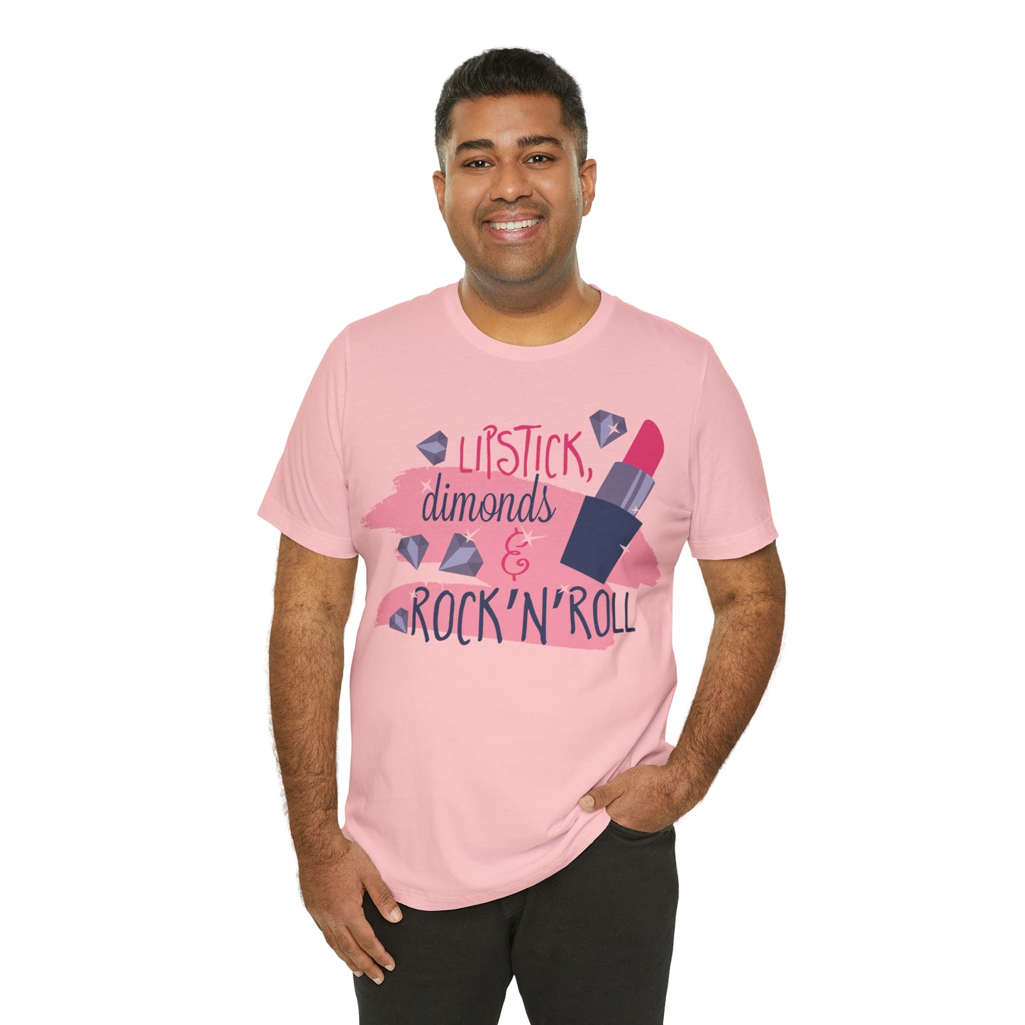 Lipstick-Diamonds and Rock & Roll T-Shirt