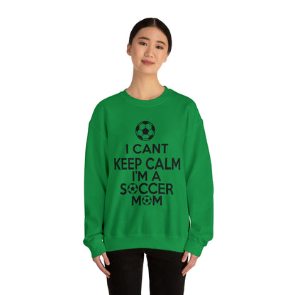 I can't keep calm I'm a soccer mom Crewneck Sweatshirt