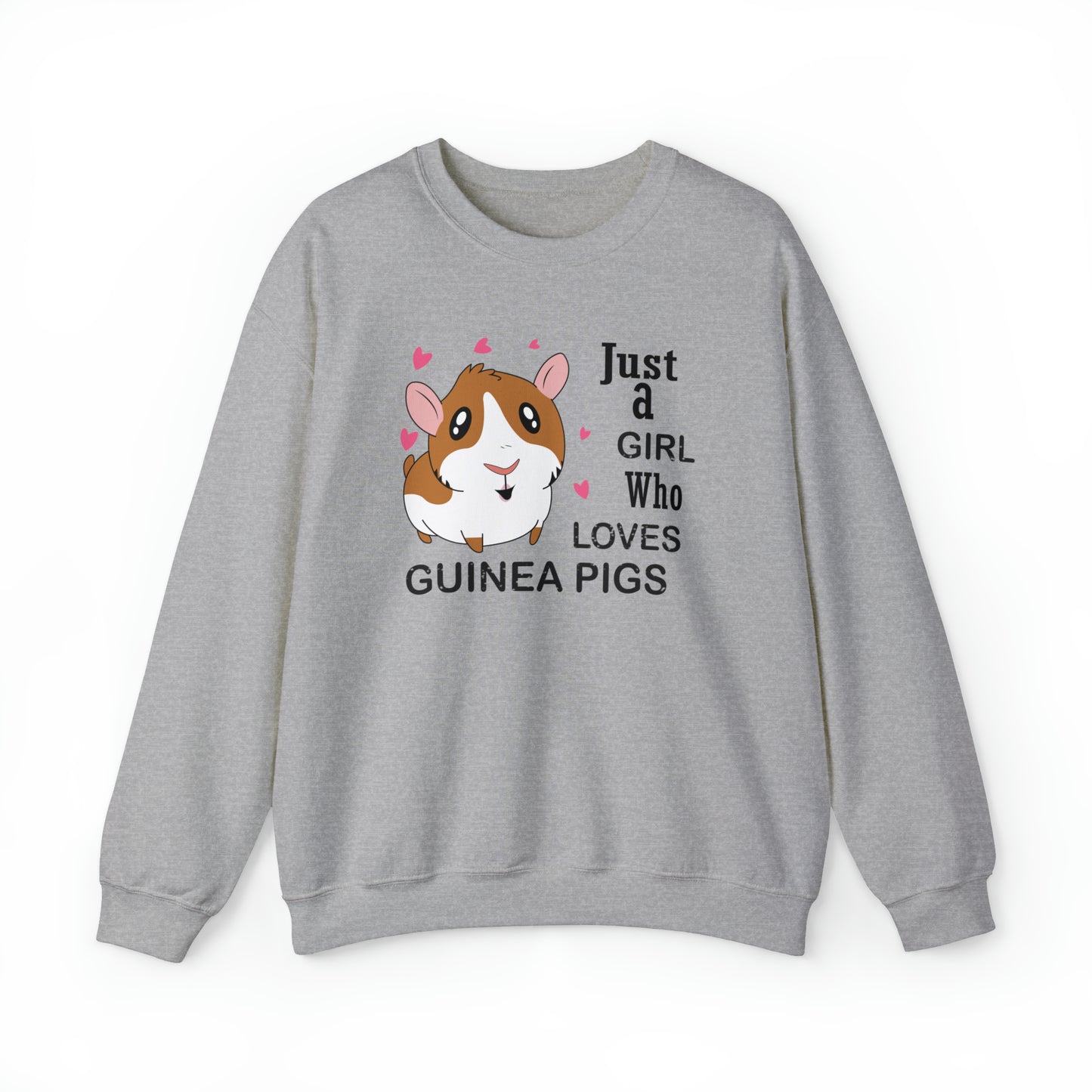 A girl who loves guinea pigs Crewneck Sweatshirt