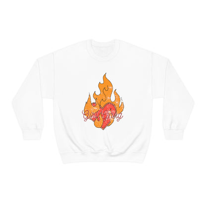 Girl Gang on Fire Crewneck Sweatshirt