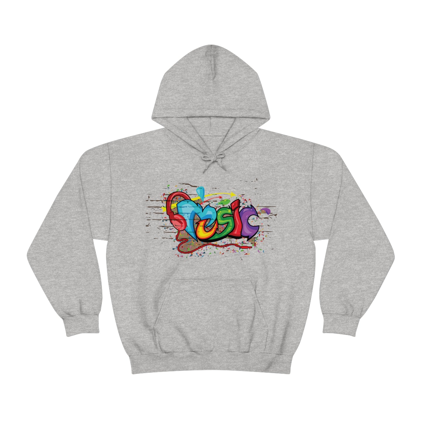 Music colorful graffiti Hoodie