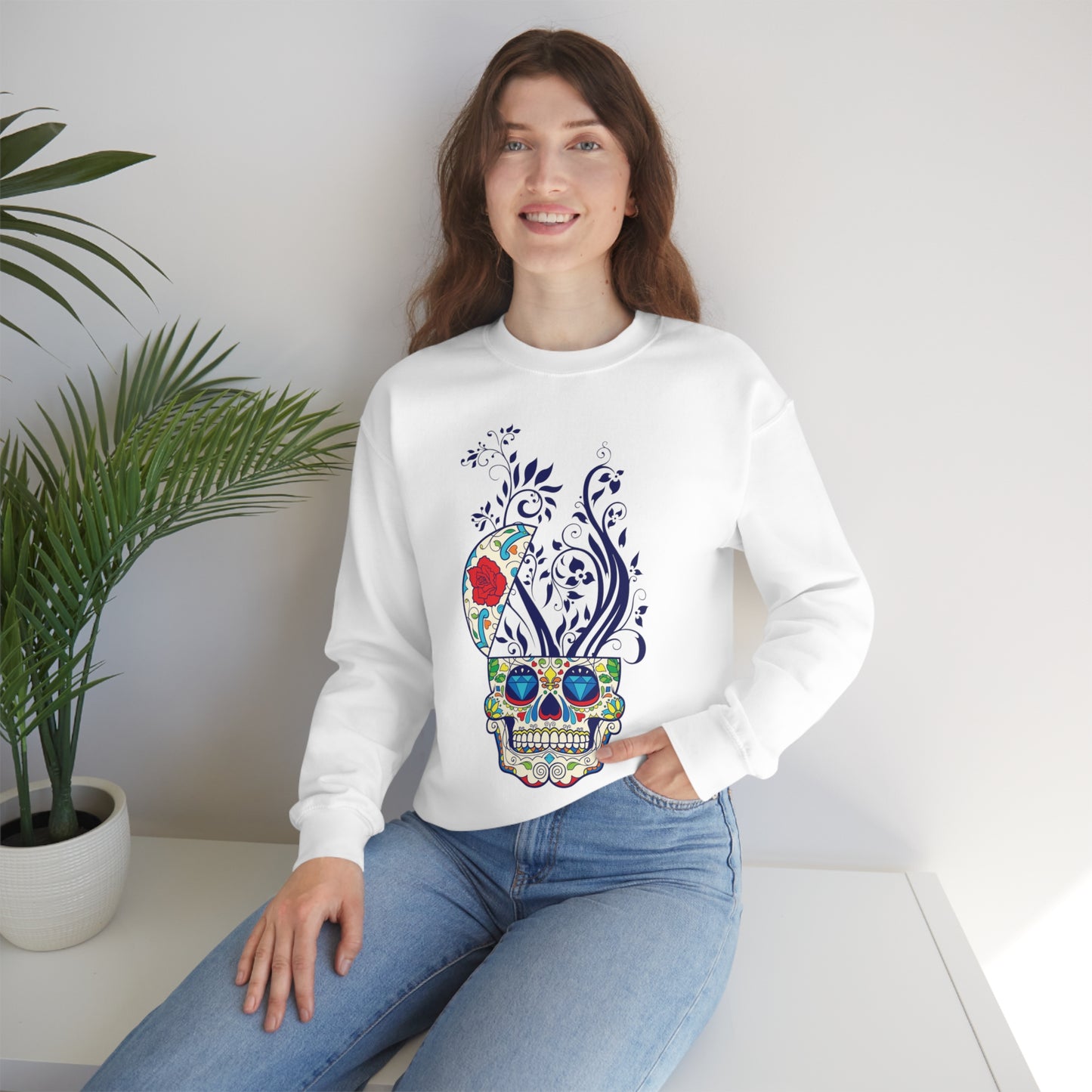 Day of the Dead Plant Crewneck Sweatshirt