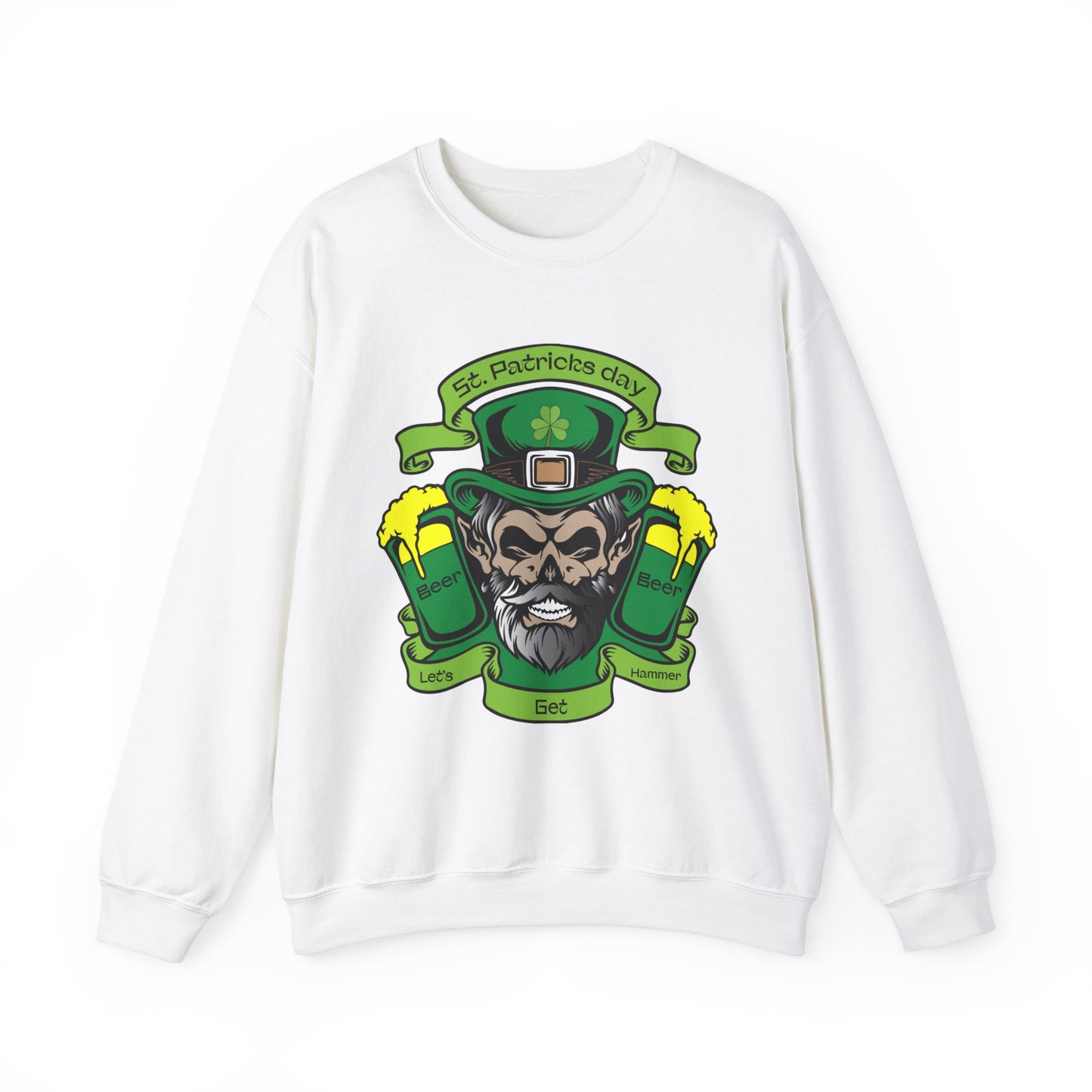 Let's get hammer on St. Patrick's day Crewneck Sweatshirt