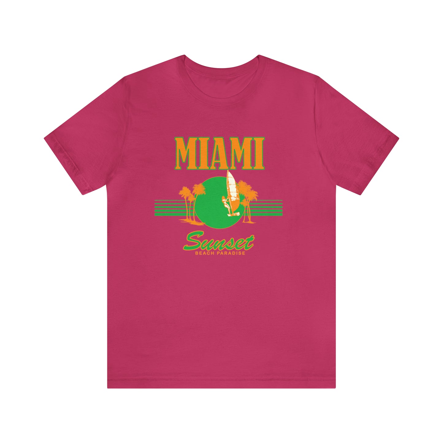 Miami Sunset Beach Paradise T-Shirt