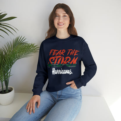 Fear the storm Hurricanes Crewneck Sweatshirt