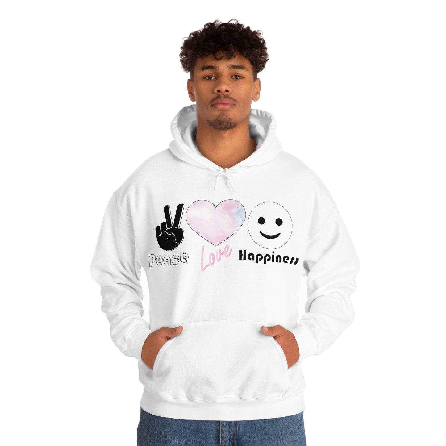 Peace-Love-Happiness Hoodie