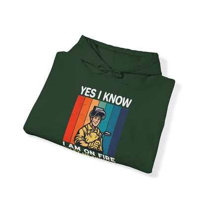 I know I'm on fire vintage Hoodie