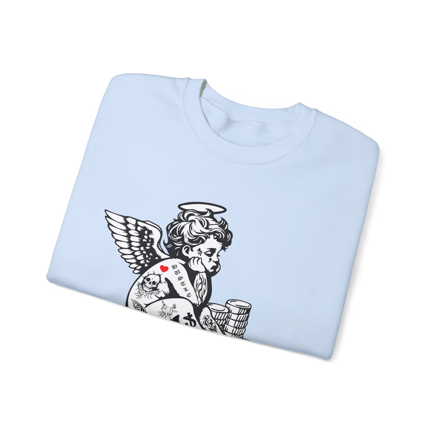 Never enough hustler angel Crewneck Sweatshirt