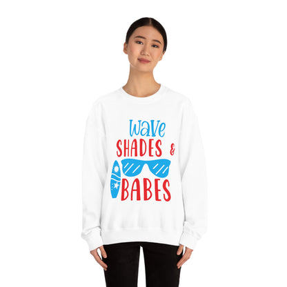 Wave Shades and Babes Crewneck Sweatshirt