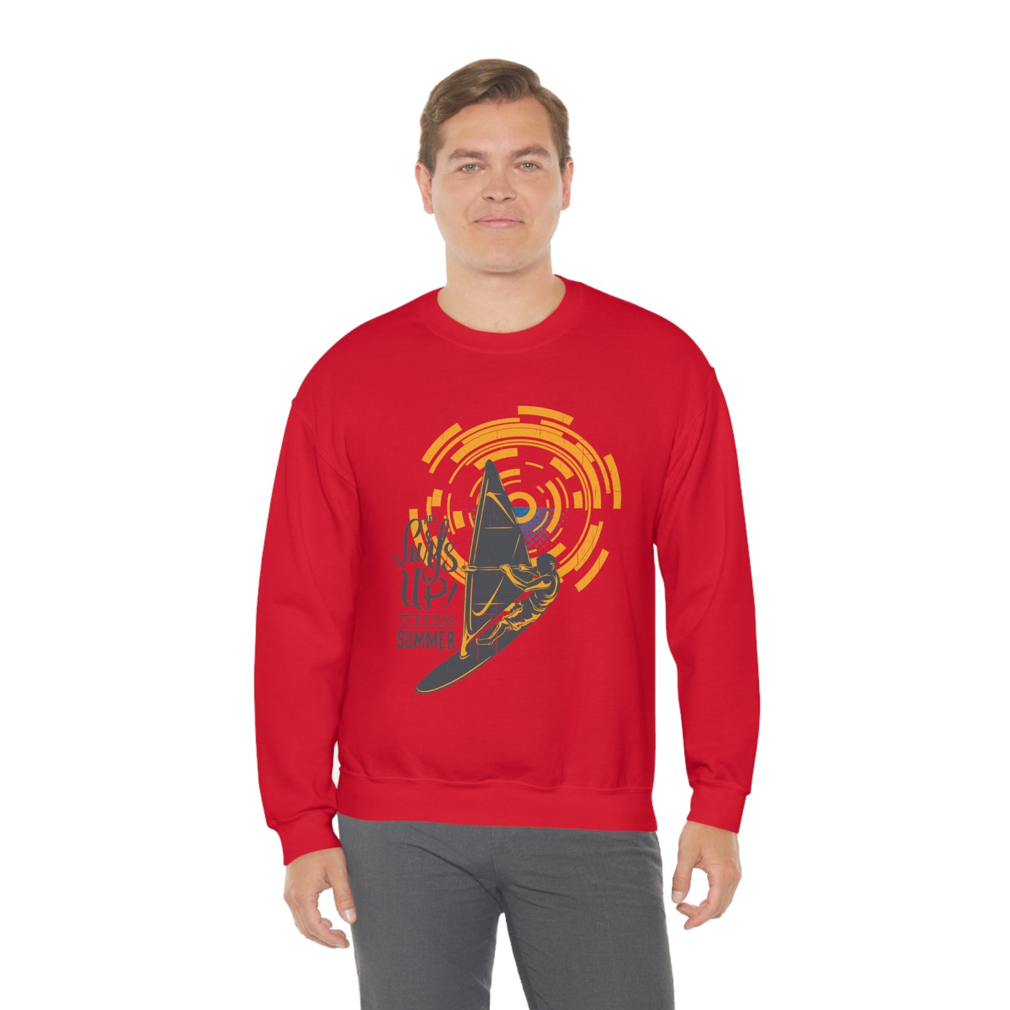 Surfs Up This Summer! Crewneck Sweatshirt