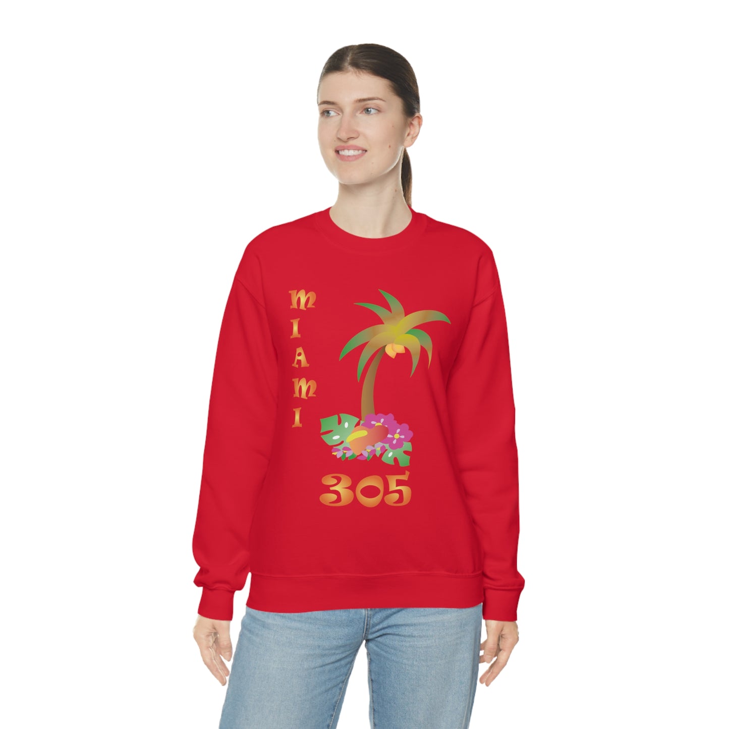 Miami Palm Tree Crewneck Sweatshirt