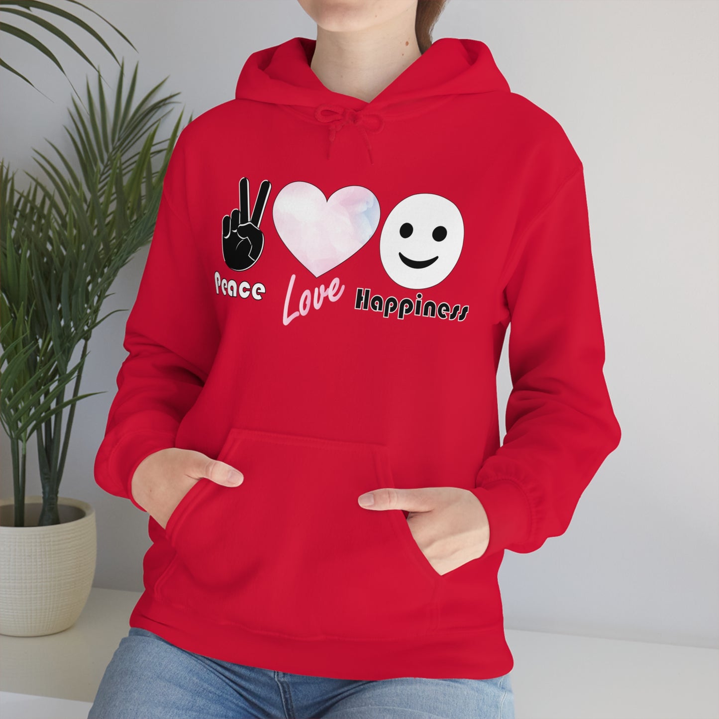 Peace-Love-Happiness Hoodie